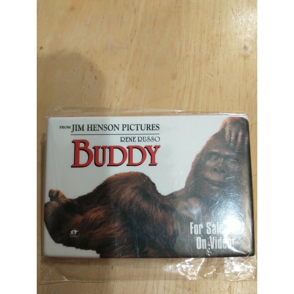 Buddy Jim Henson Pictures Movie Promo Button Badge Pin Pinback Rene Russo 1997